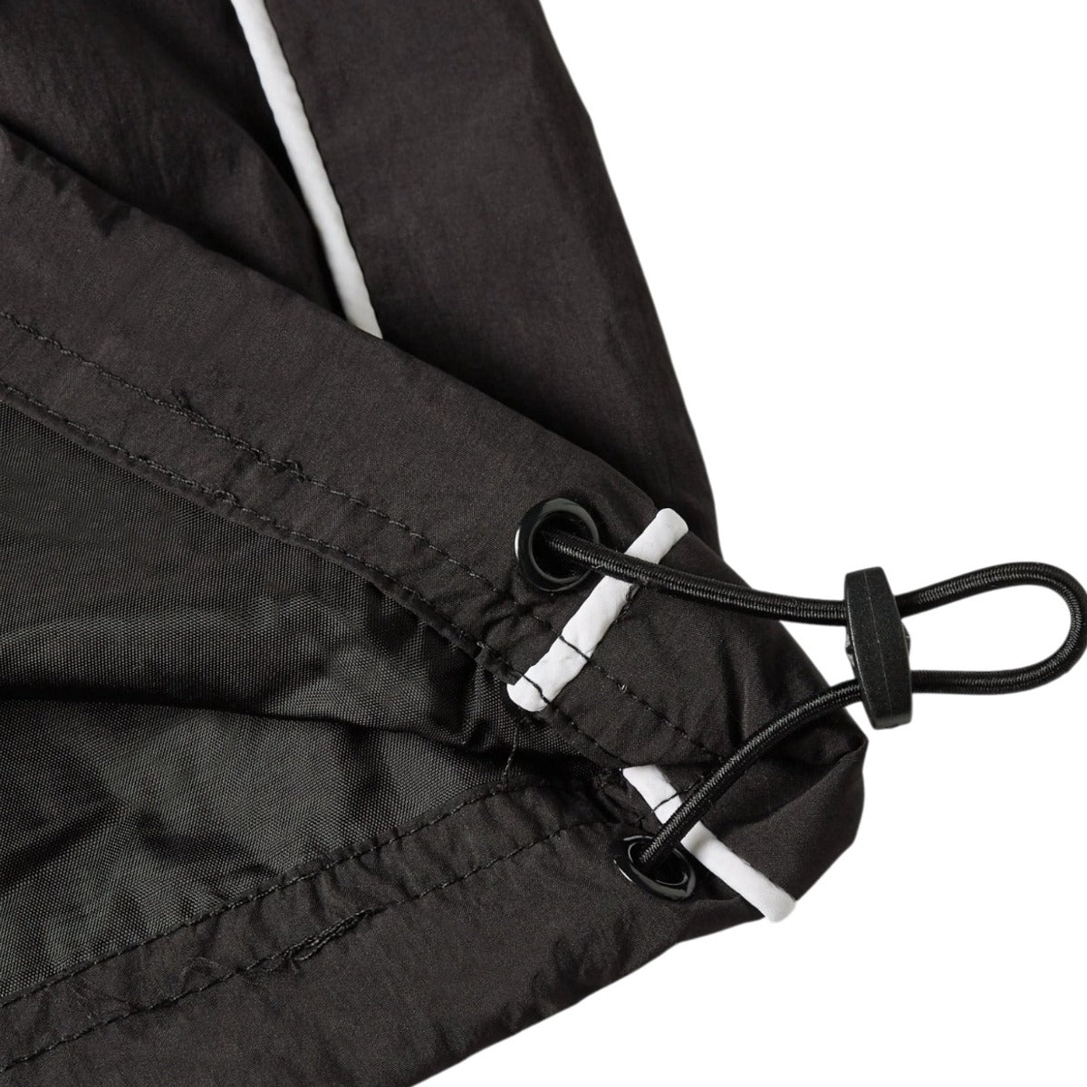 Athletic Nylon Track Pants Black