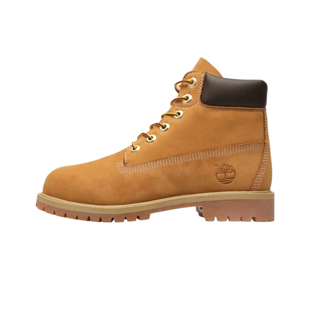 6 Inch Lace Up Waterproof Boots Beige