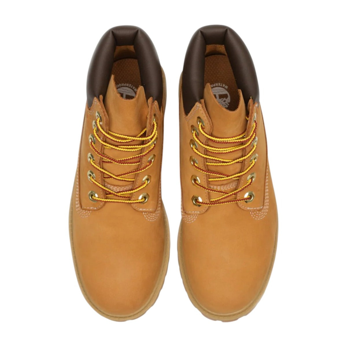 6 Inch Lace Up Waterproof Boots Beige