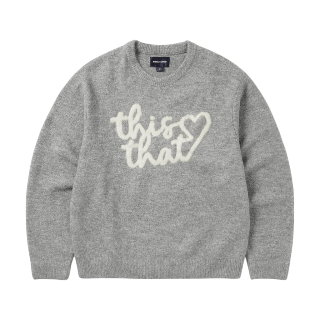 Heart Logo Knit Sweater