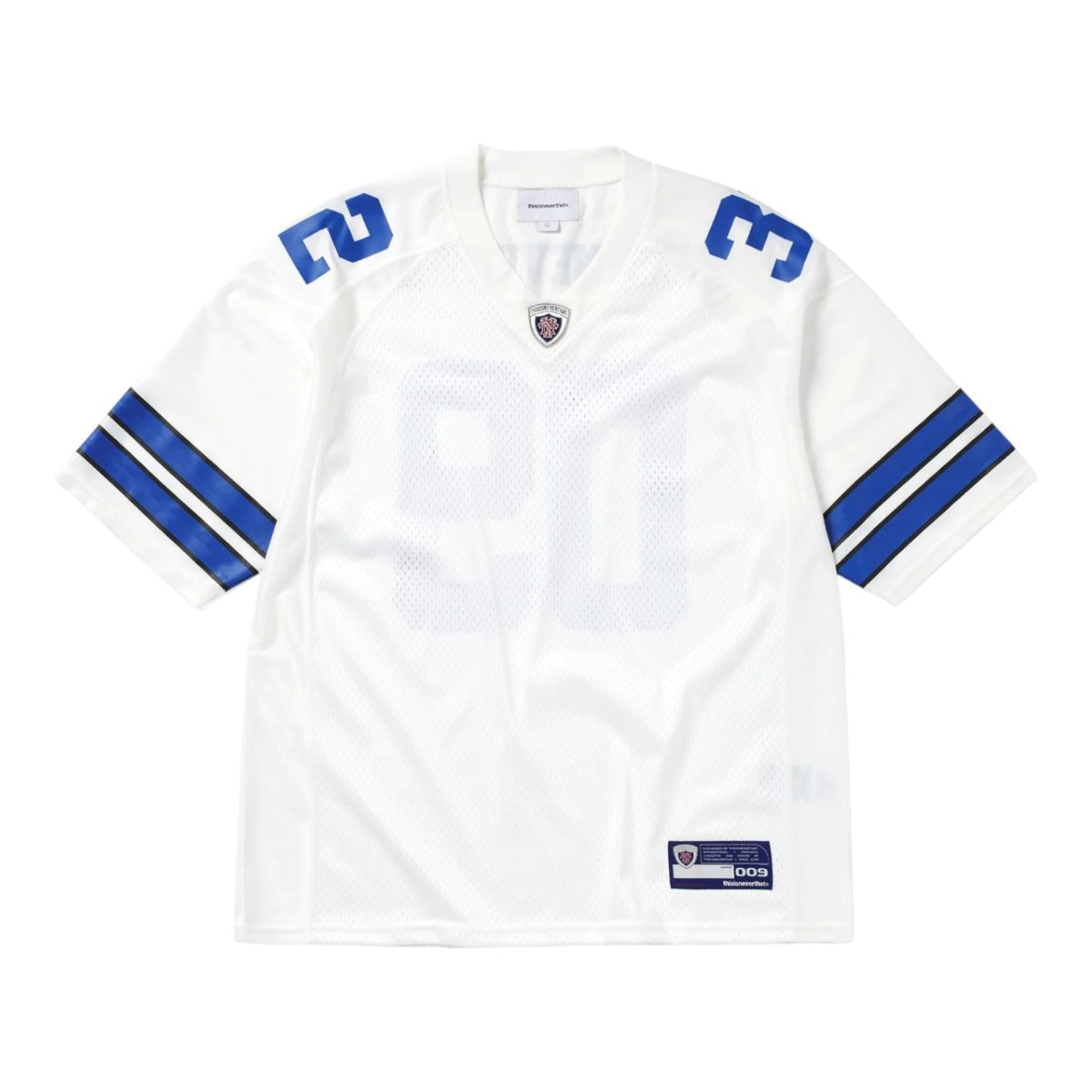 Footba   Jersey Tshirt White