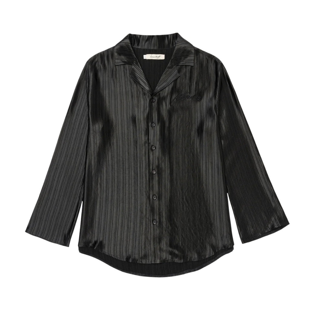 Oversized Button Down Shirt Black