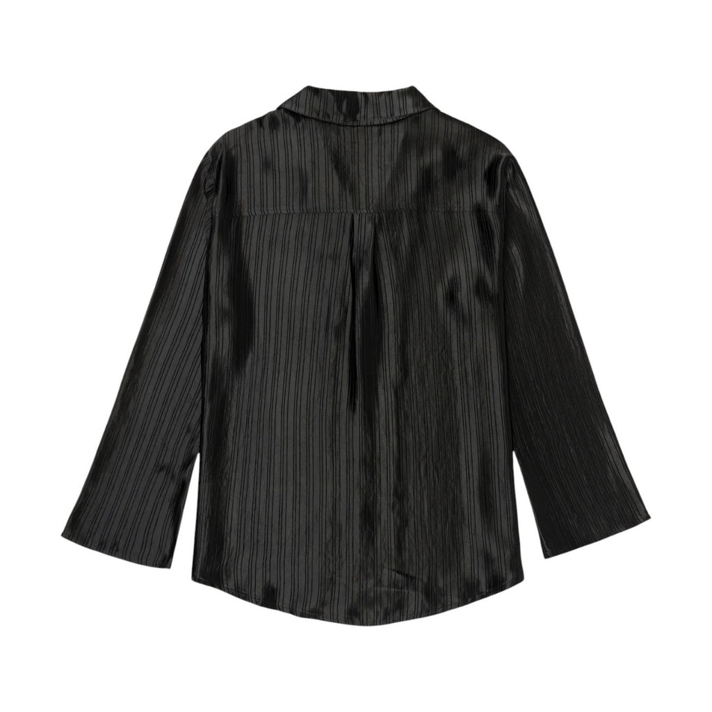 Oversized Button Down Shirt Black