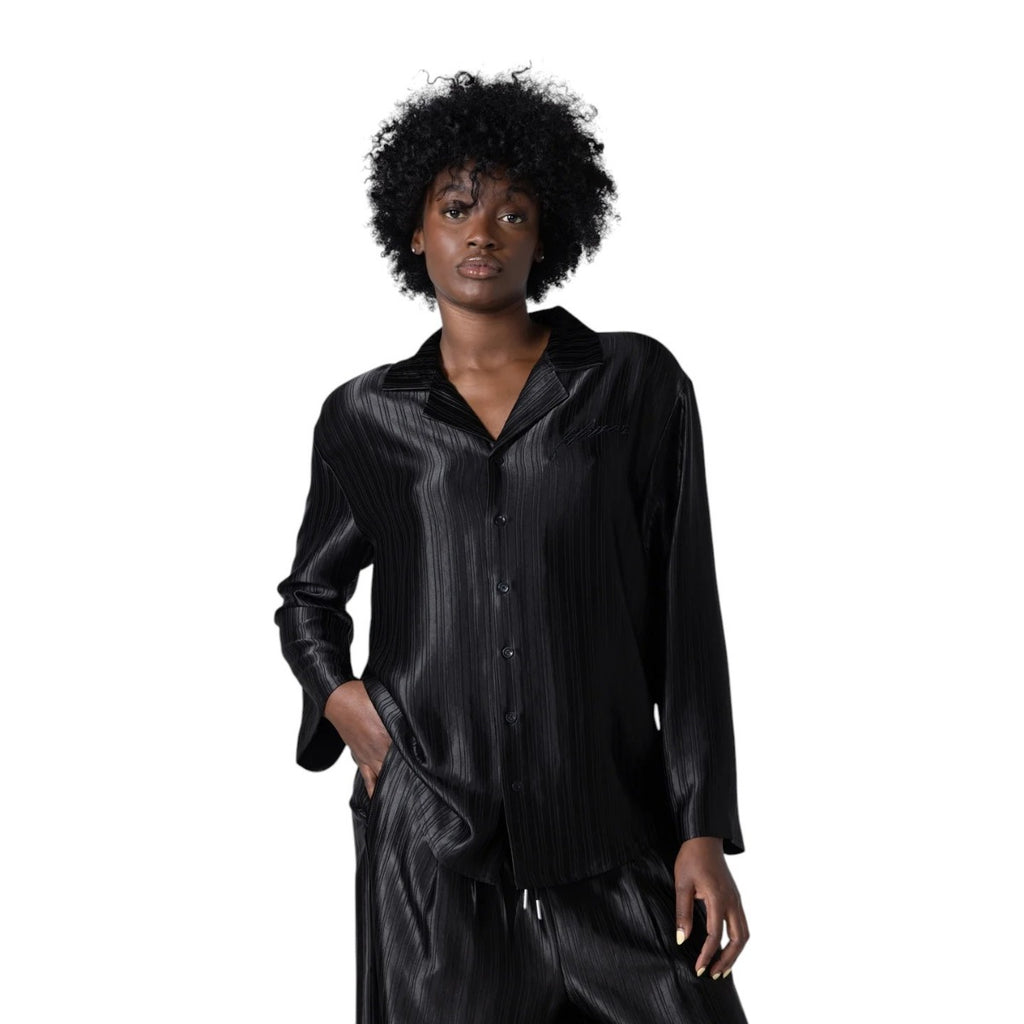 Oversized Button Down Shirt Black