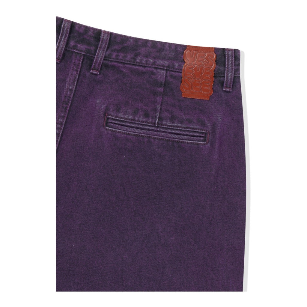 Two Tucked Hairy Denim Pants