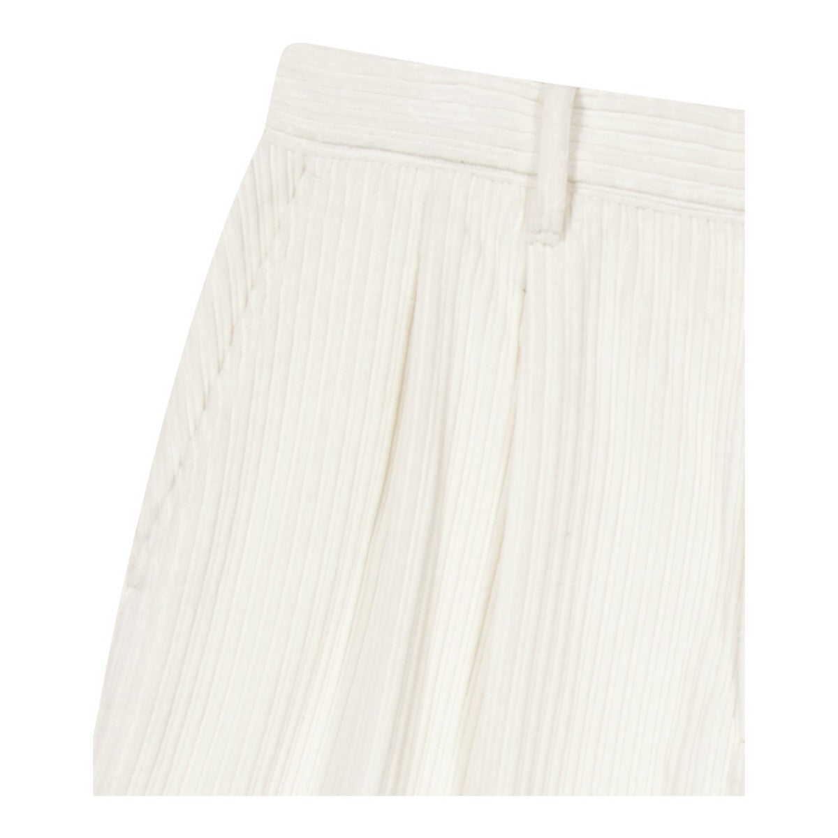 Cord Tucked Pants